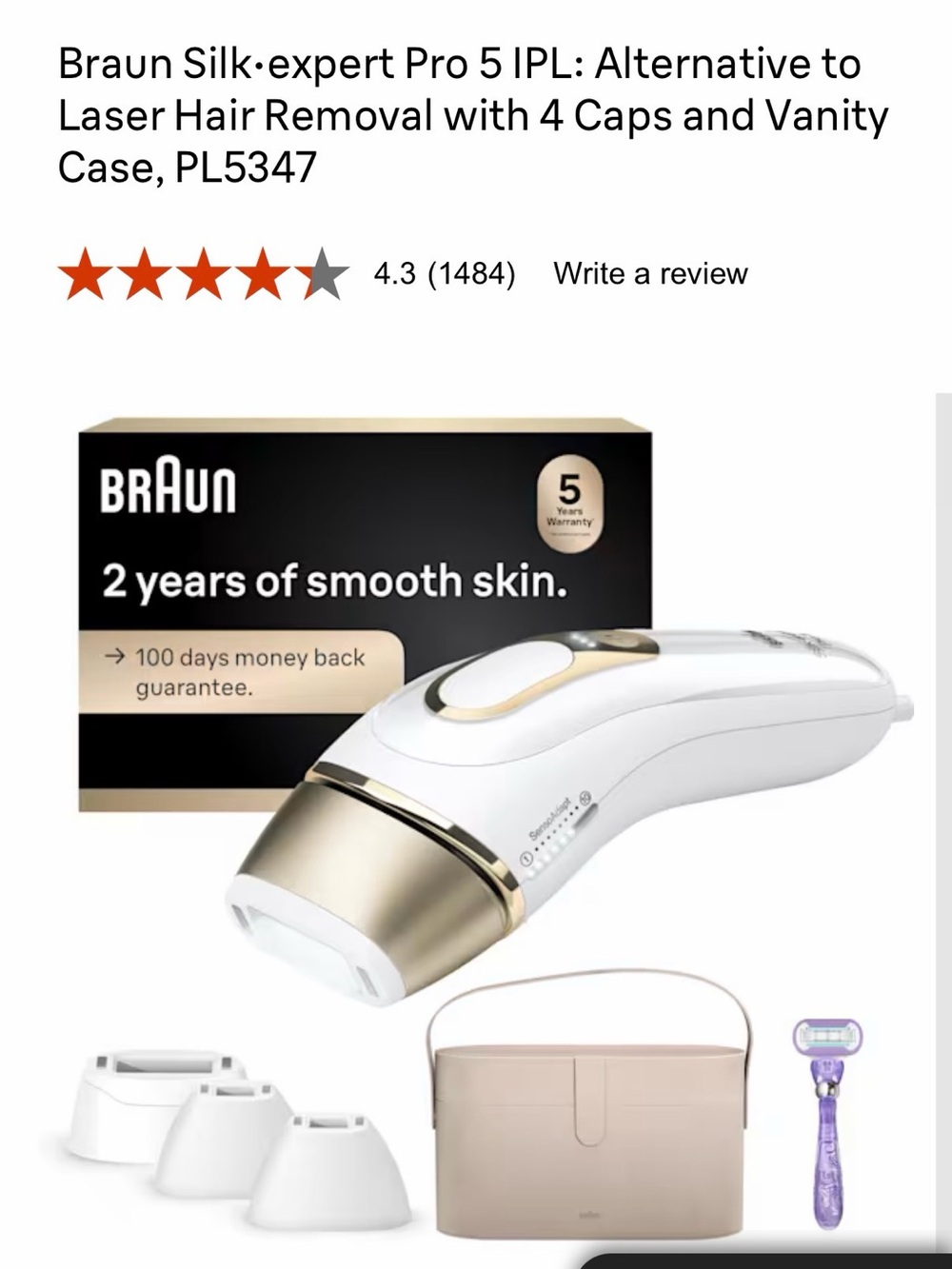 Braun IPL Hair Removal Device